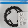 Shimano Deore Ab 2014 4-Arm 10-fach 44 Zähne AE-Type Alu Schwarz Y-1P198090 -Fahrrad Zone Shimano Kettenblatt Deore Trekking 2014 10 Fach FC T611 44 Zaehne Y 1P198090