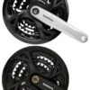 Shimano Altus FC-M371 9-fach 26-36-48 Zähne -Fahrrad Zone Shimano Kurbelsatz Altus 2015 schwarz silber 3 fach 48 36 26 170mm 175mm E FCM371X866C
