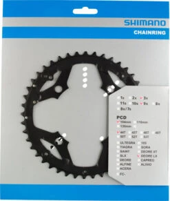Shimano LX Ab 2005 4-Arm 9-fach 44 Zähne S-Type IG Alu Schwarz Y-1FU98040 Ausverk. Ersatz:1GX9806