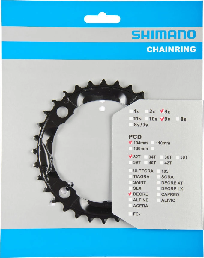 Shimano Deore Ab 2010 32 Zähne S-Type Schwarz Y-1LD98080 3 Shimano Deore Ab 2010 32 Zähne S-Type Schwarz Y-1LD98080
