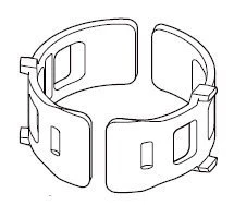 Shimano Adapter XTR Ab 2003 / XT Ab 2004 / SLX Ab 2009 / Deore Ab 2010 31,8mm K-SMAD17M